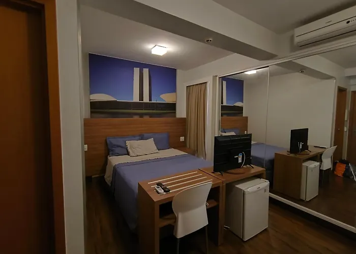 S4 Hotel Aguas Claras Brasilia Flat Particular Fora Do Pool Sem Cafe Com Garagem